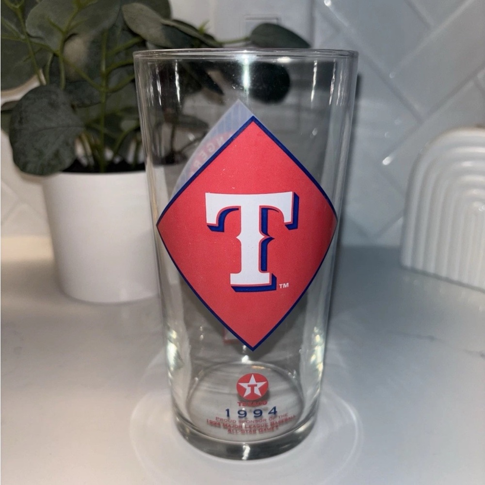 1994 MLB All-Star Game Texas Rangers Baseball Club‎ Texaco 18oz Glass